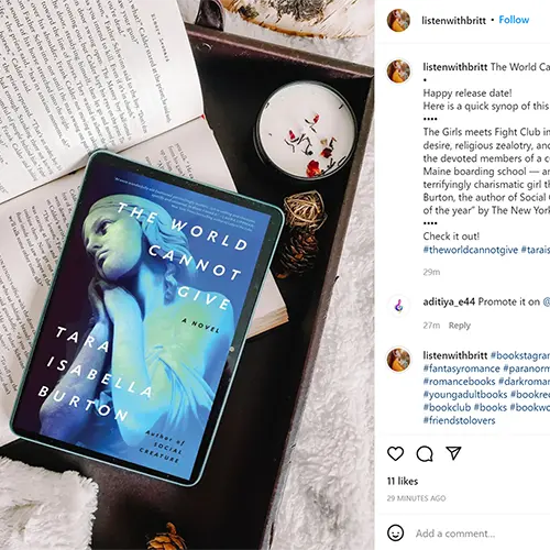 Simon & Schuster | The World Cannot Give | Influencers